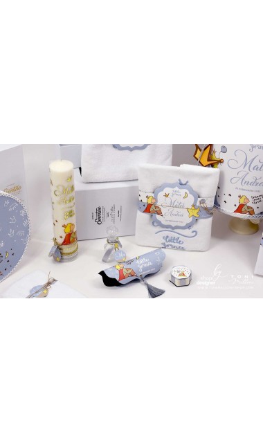 Trusou de botez cu broderie personalizata pentru baieti, Micul print, Le petit prince  21